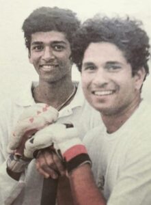 Amol Muzumdar with Sachin Tendukar Mumbai Cricket